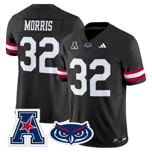 Alfred Morris Jersey #32 Florida Atlantic Owls 2025 All Stitched by My Store NCAA Football Jerseys