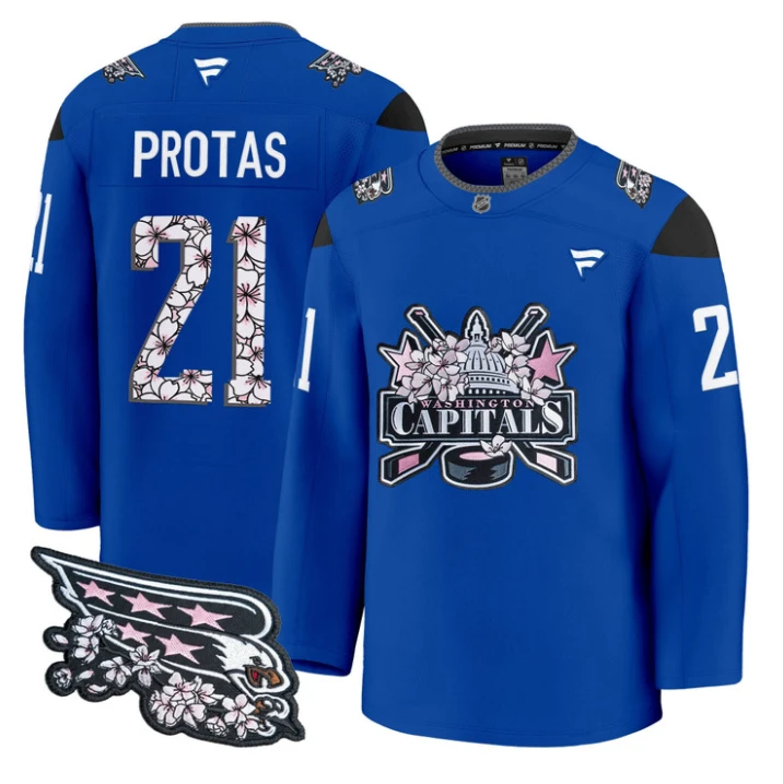 Aliaksei Protas Jersey #21 Washington Capitals 2026 Premium Stitched by Hockey David