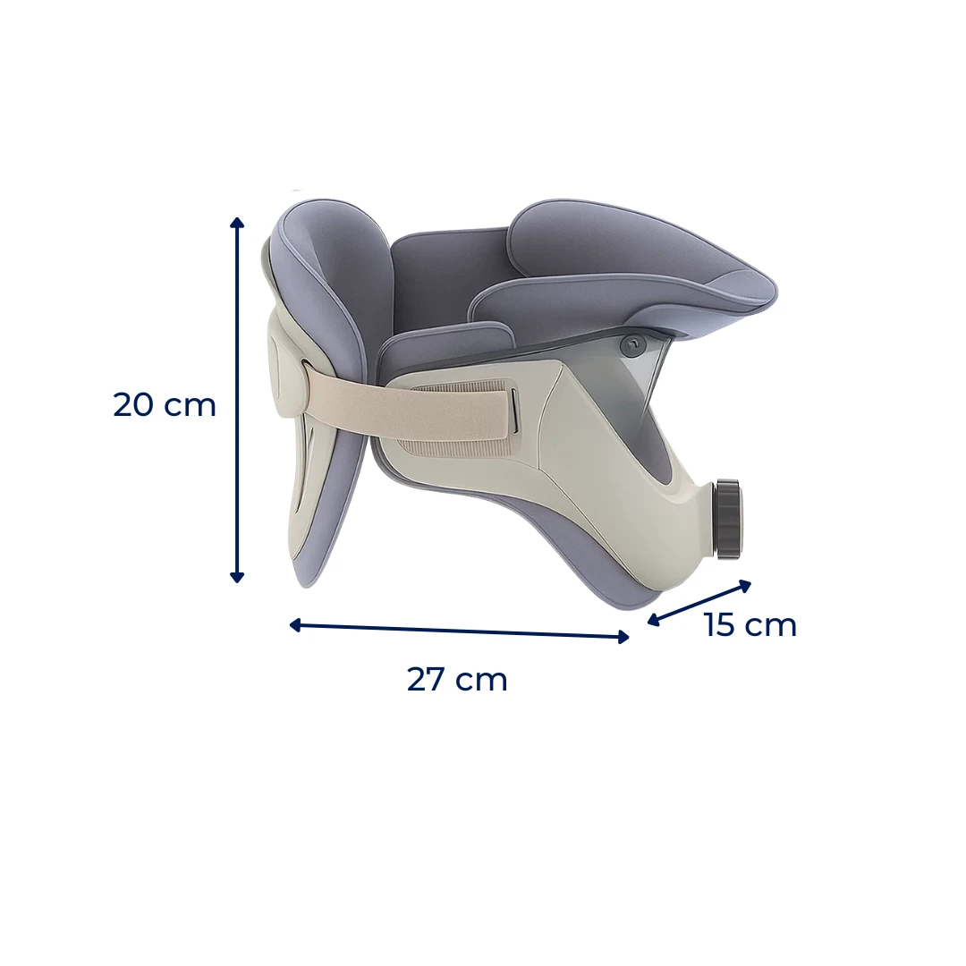 Instant Neck Pain Relief – Adjustable Inflatable Cushion – Improves Posture – Home & Office Use Bowlift by Bowlift
