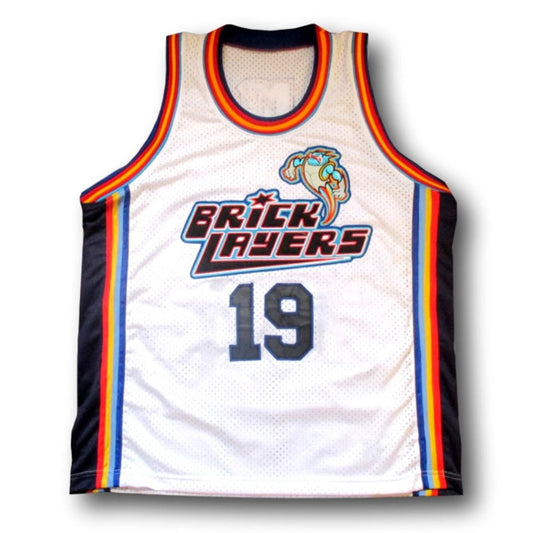 Alikatuna Aaliyah Jersey #19 BrickLayers Rock N' Jock Basketball Jam White by My store basketball