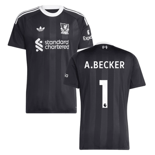 Alisson Becker 1 Liverpool 2025-26 Goalkeeper Match Jersey – Black by Soccer Jersey