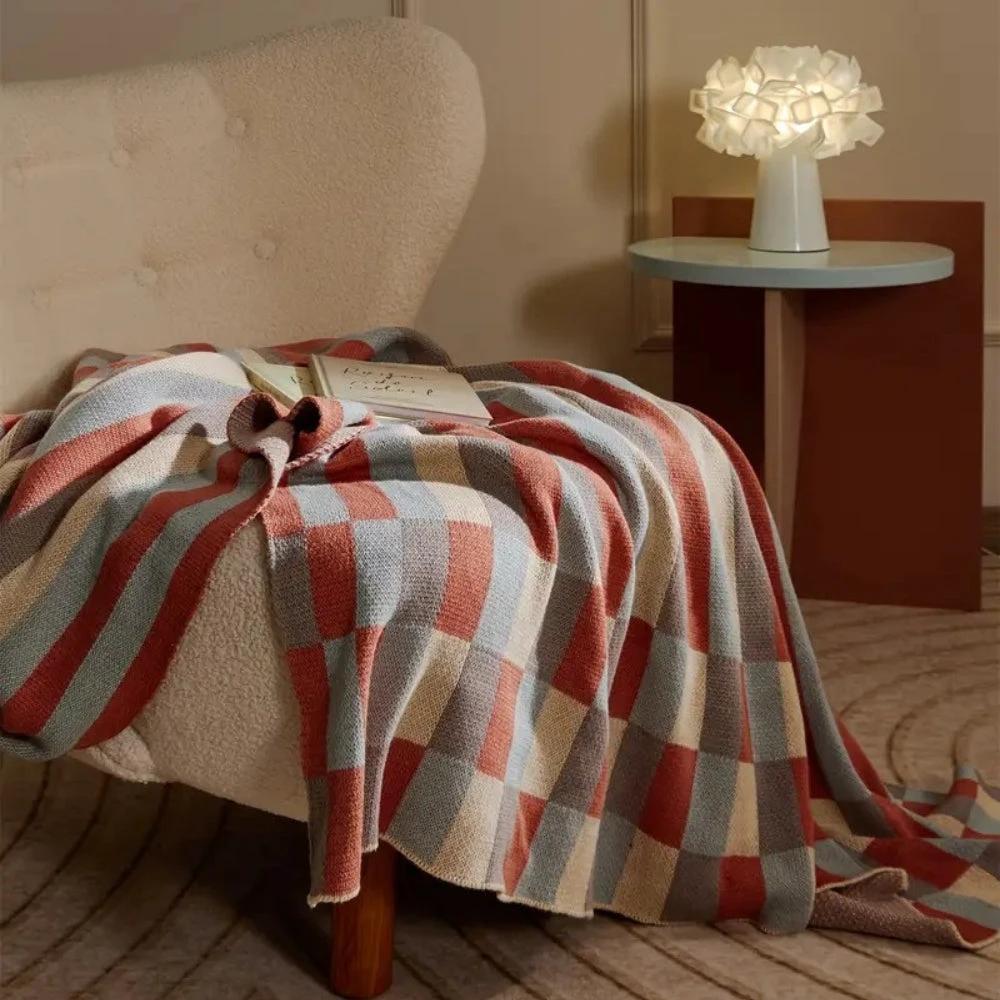 Nordica Stripes Breathable Cotton Blanket by Casa & Beyond