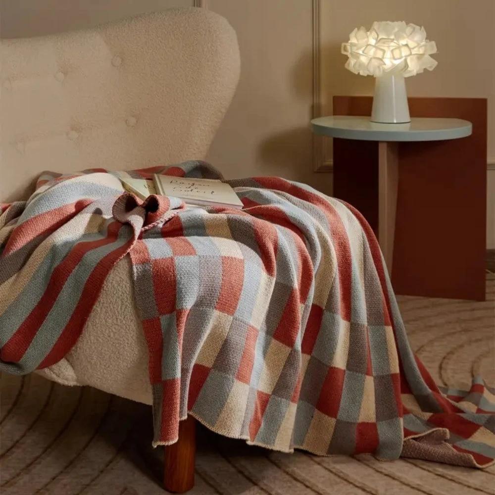 Nordica Stripes Breathable Cotton Blanket by Casa & Beyond
