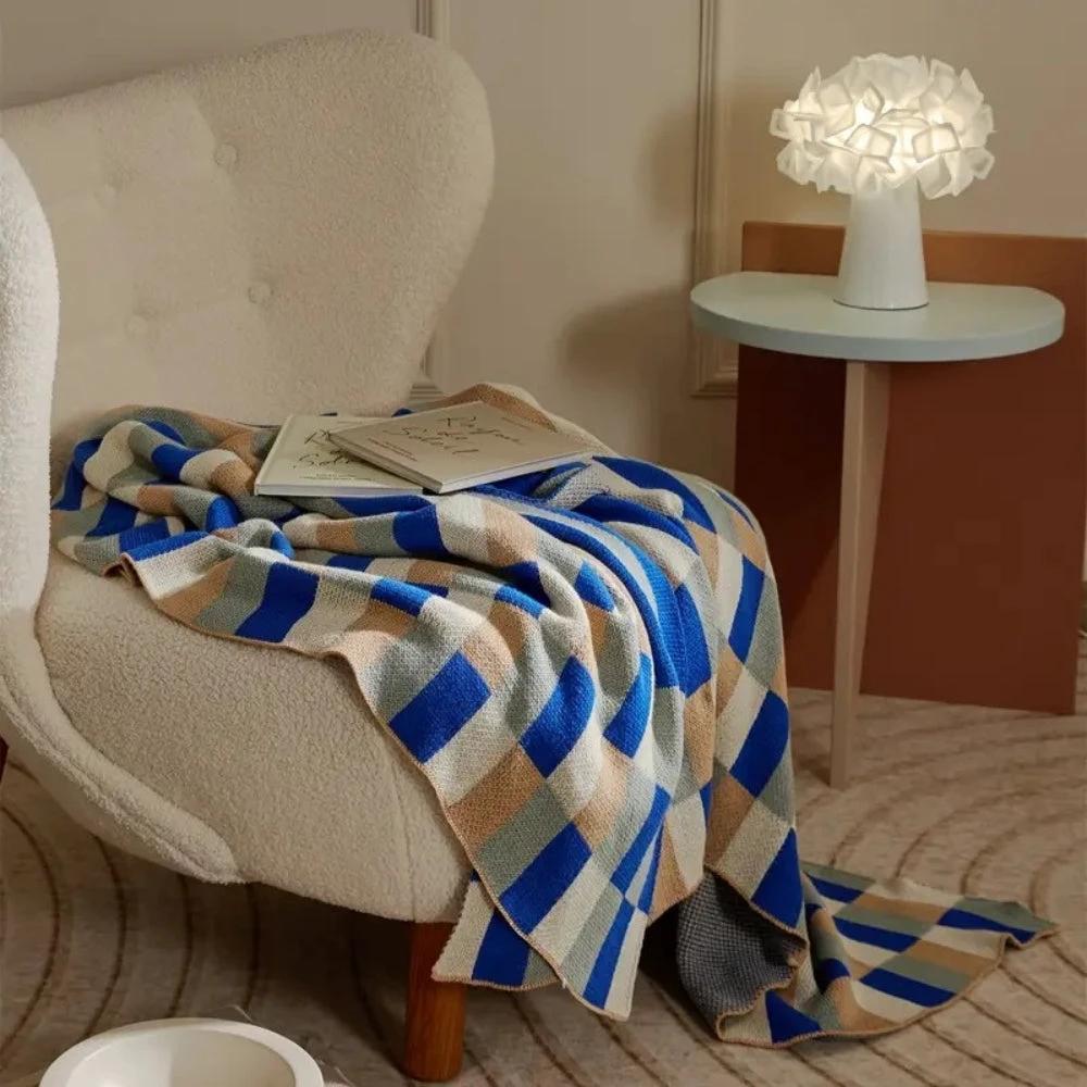 Nordica Stripes Breathable Cotton Blanket by Casa & Beyond