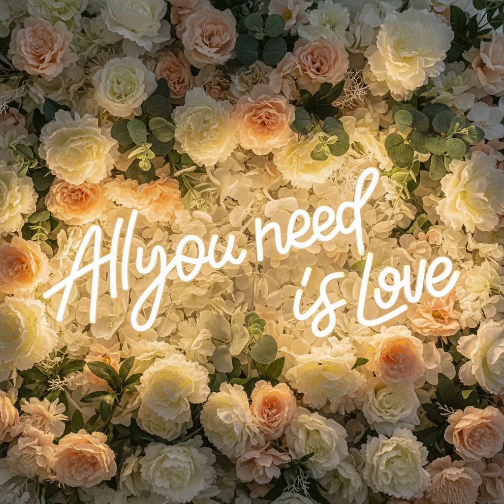 All You Need Is Love Neon Sign by Neonchics
