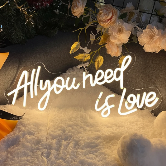 All You Need Is Love Neon Sign by Neonchics