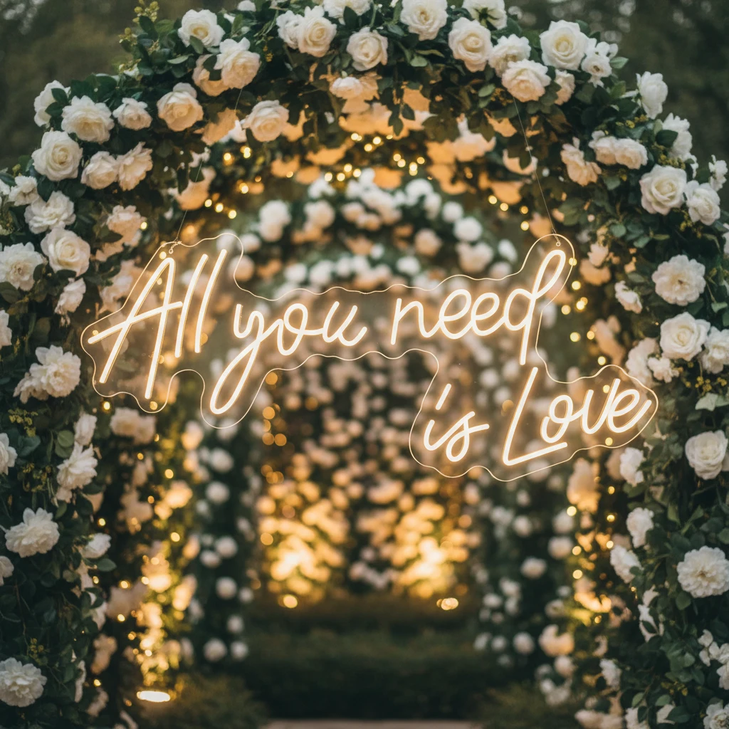 All You Need Is Love Neon Sign by Neonchics