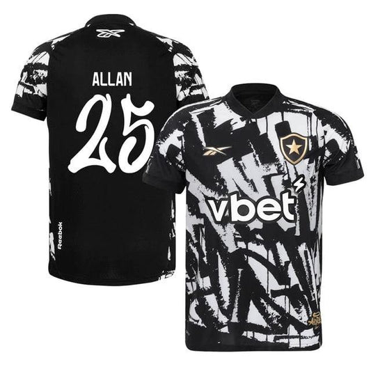 Allan #25 Botafogo 2025-26 Fourth Jersey – Black by Soccer Jersey