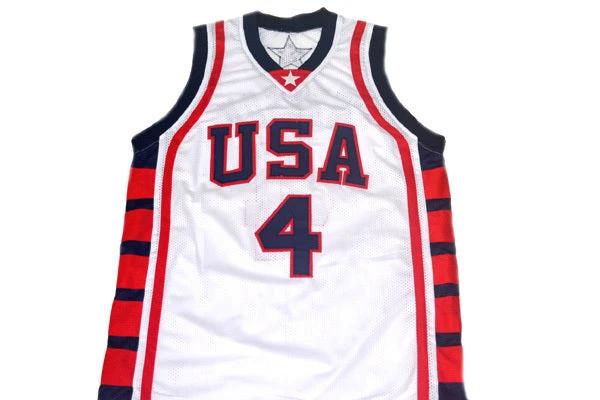 Allen Iverson #4 Team USA New Basketball Jersey White by My store basketball
