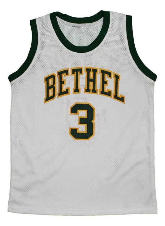 Allen Iverson Jersey #3 Bethel High School Basketball White by My store basketball