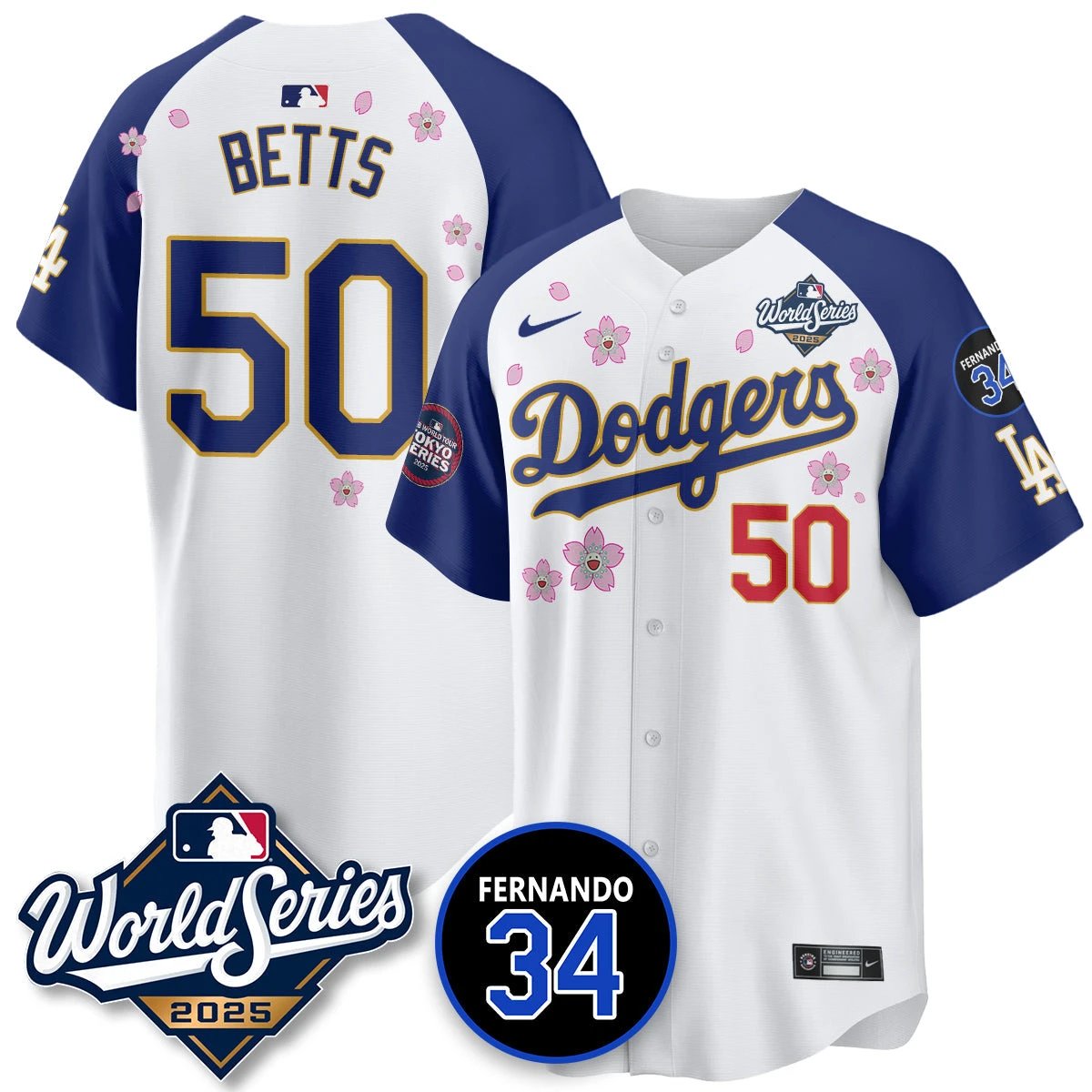 Los Angeles Dodgers Tokyo Series 2025 NL Champions Jersey - All Stitched by Los Angeles Dodgers