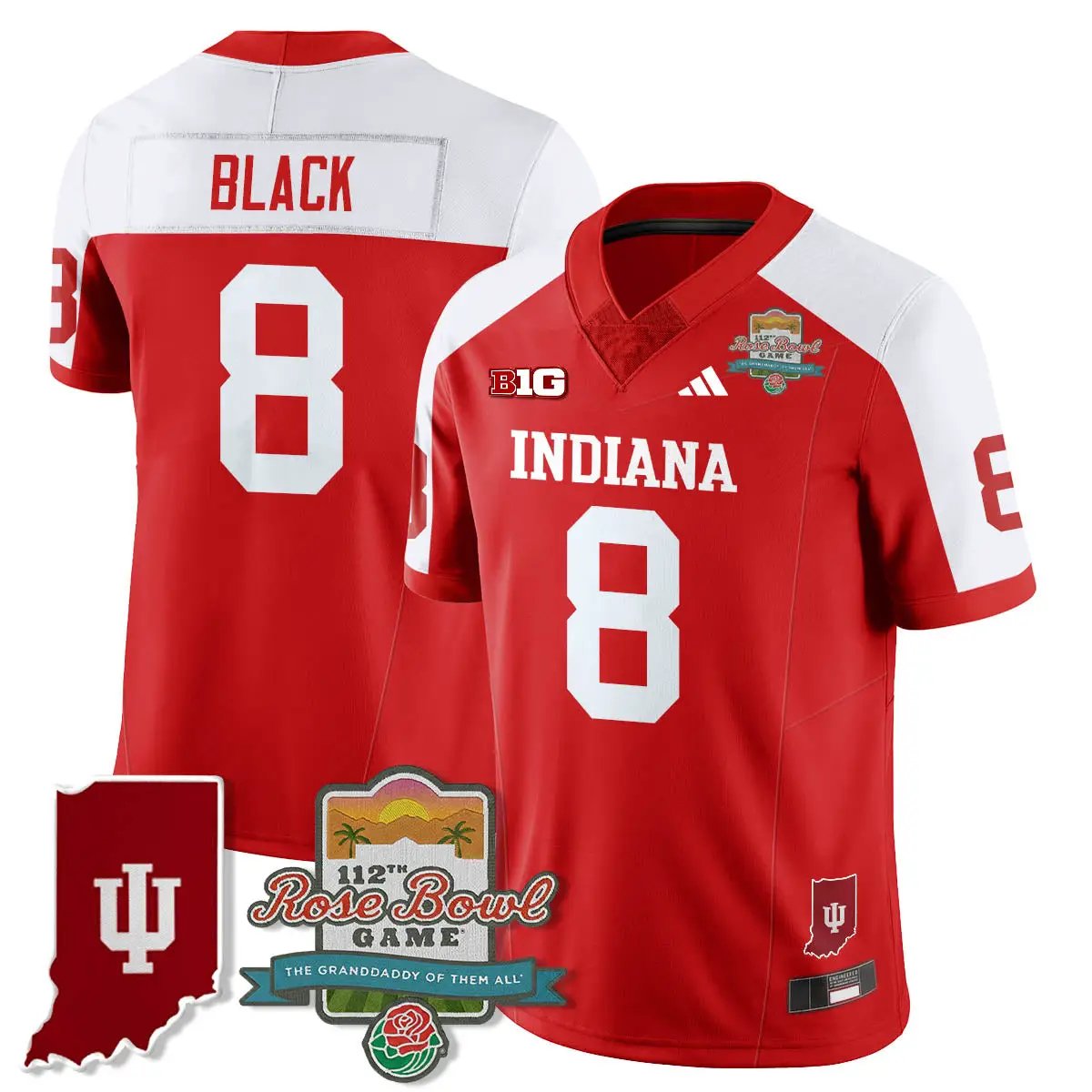 IND Vapor Limited Football Jersey - Rose Bowl 112th by Indiana Hoosiers