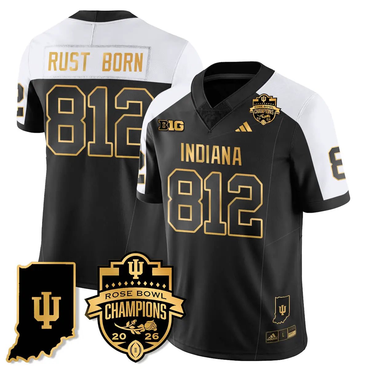 IND Vapor Limited Football Gold Jersey - Rose Bowl Champions by Indiana Hoosiers