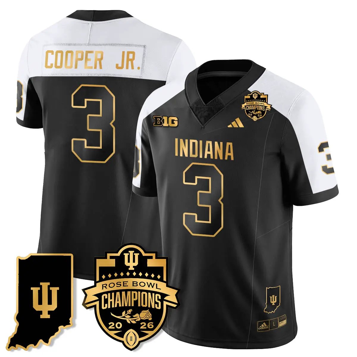 IND Vapor Limited Football Gold Jersey - Rose Bowl Champions by Indiana Hoosiers