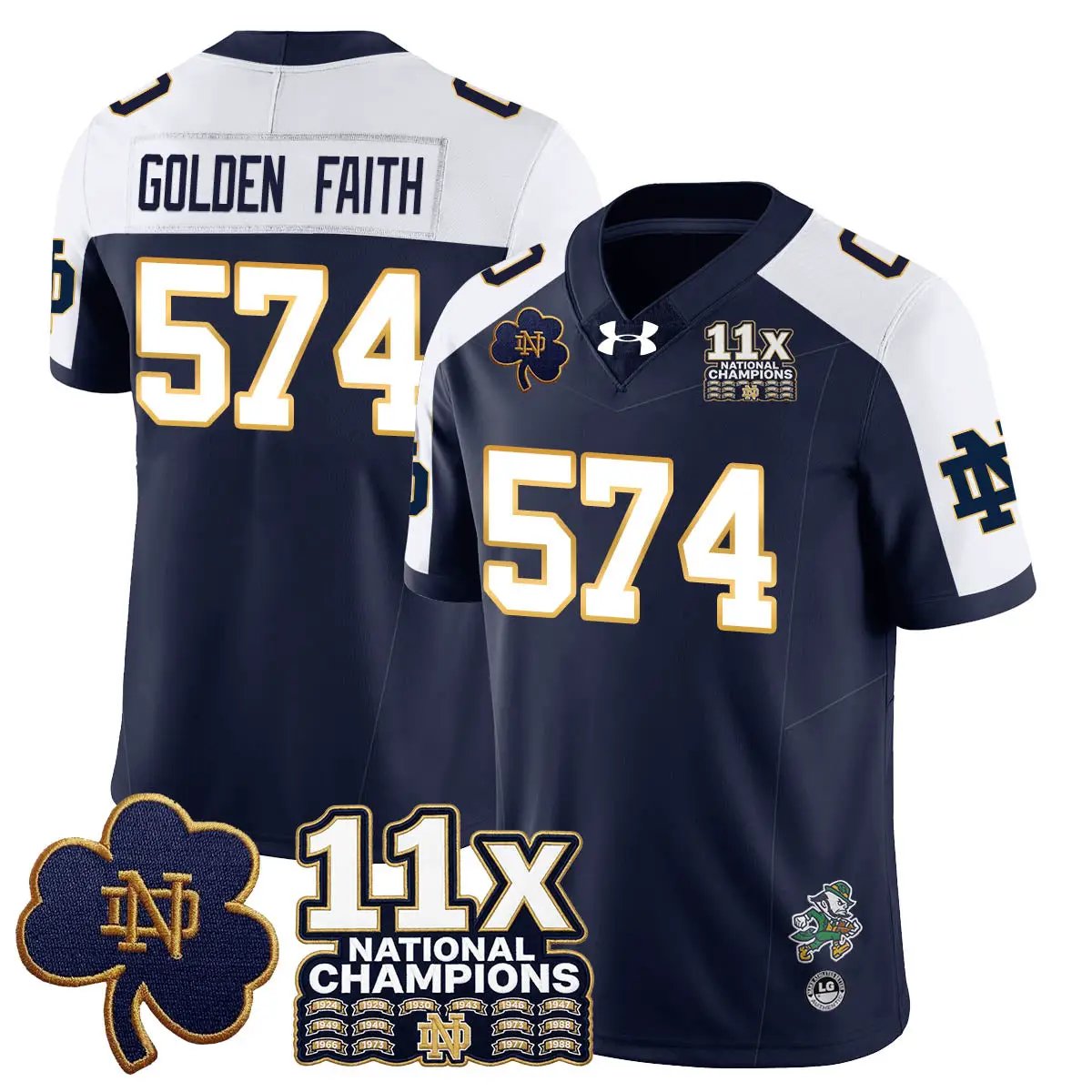 ND 11x-Time National Champions Vapor Limited Jersey by Notre Dame Fighting Irish