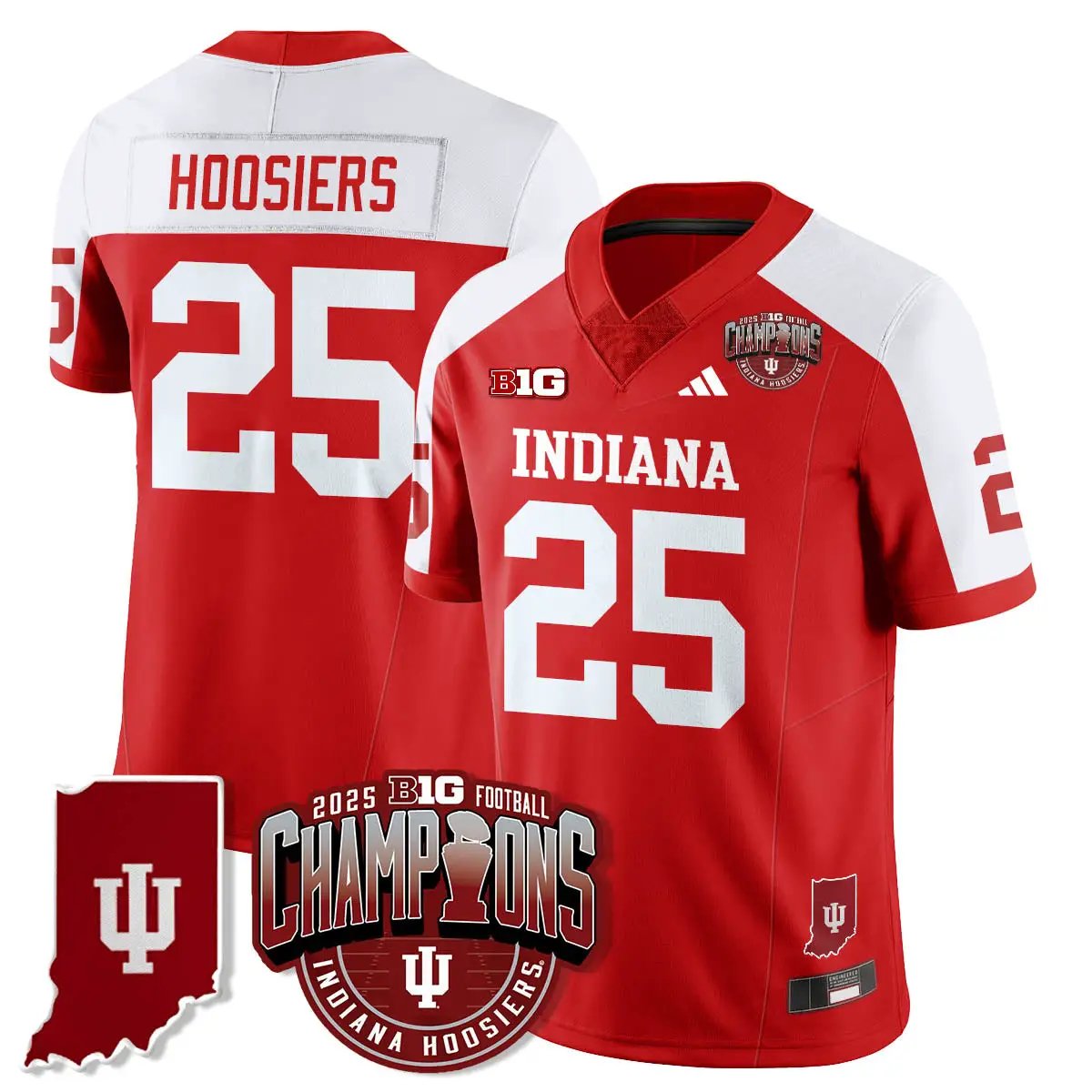 IND Vapor Limited Football Jersey - Big 10 Champions by Indiana Hoosiers
