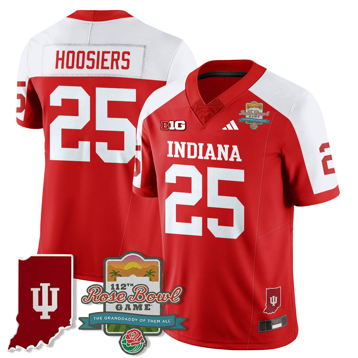 IND Vapor Limited Football Jersey - Rose Bowl 112th by Indiana Hoosiers