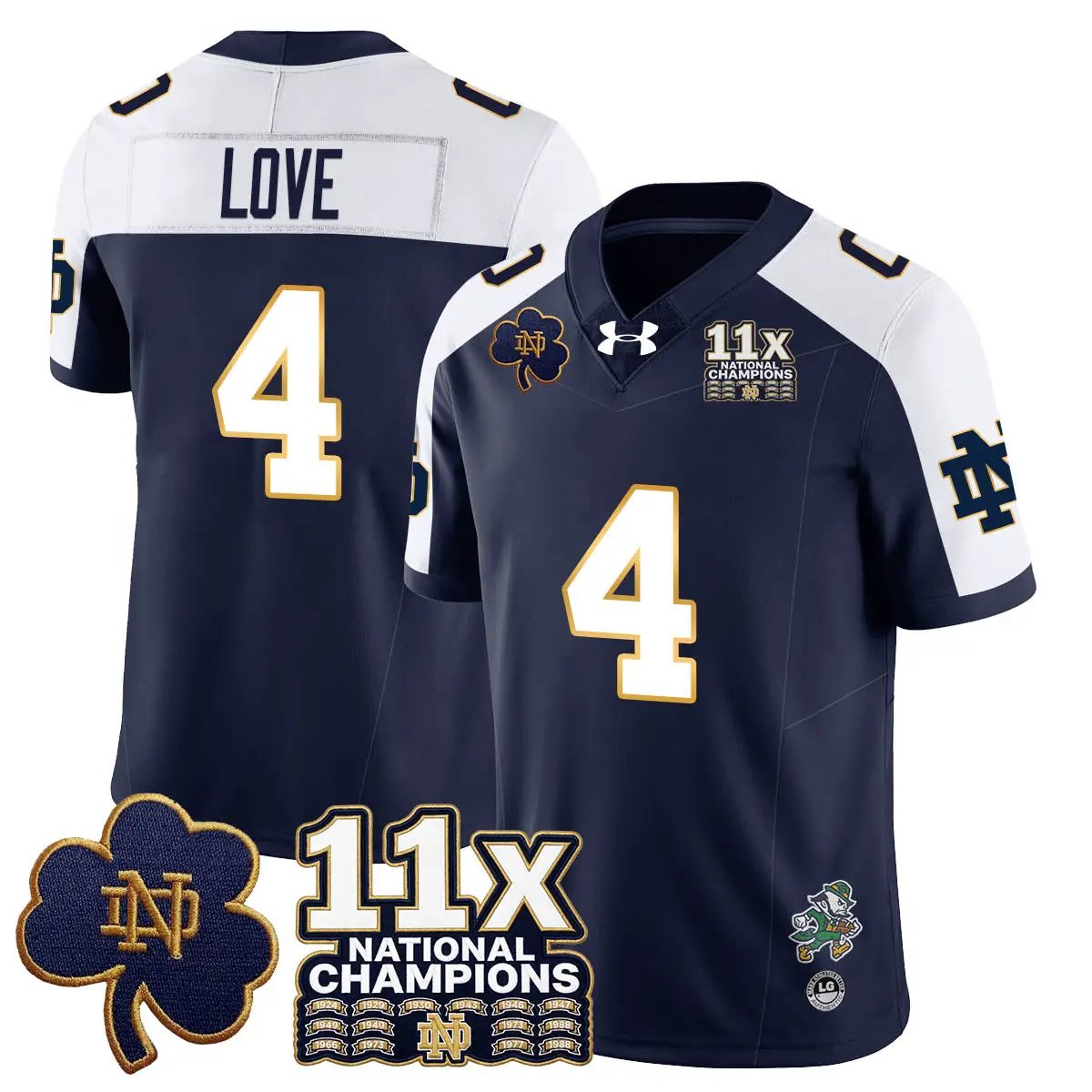 ND 11x-Time National Champions Vapor Limited Jersey by Notre Dame Fighting Irish