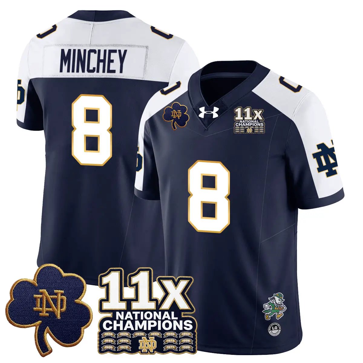 ND 11x-Time National Champions Vapor Limited Jersey by Notre Dame Fighting Irish