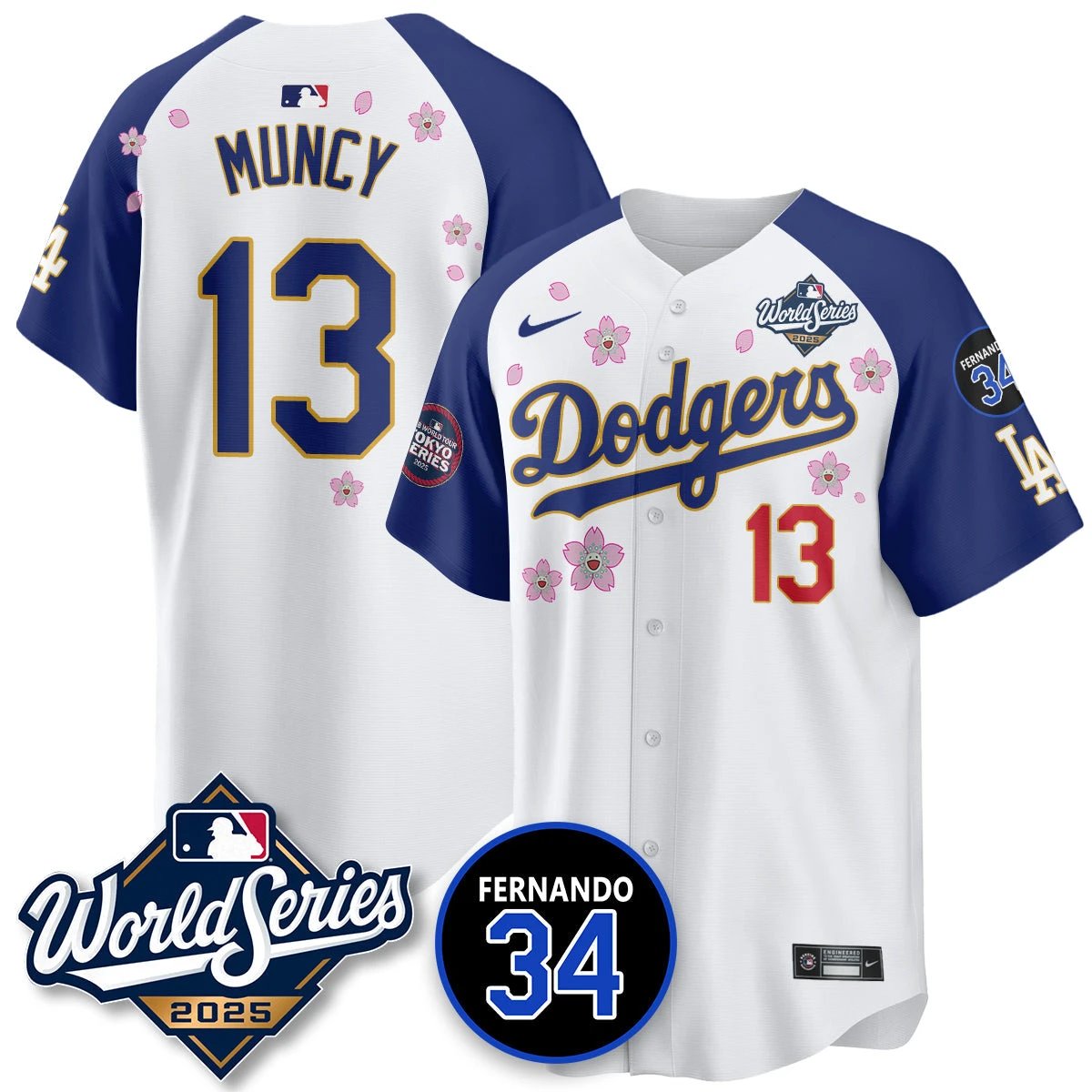 Los Angeles Dodgers Tokyo Series 2025 NL Champions Jersey - All Stitched by Los Angeles Dodgers