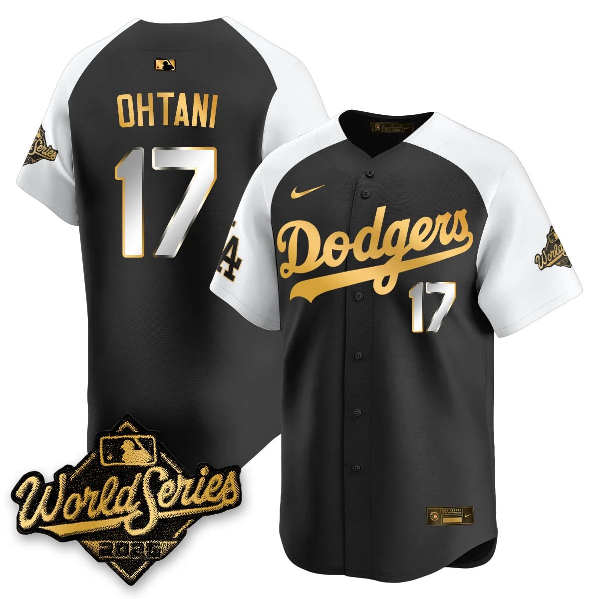 Los Angeles Dodgers 2025 World Series Gold Jersey - All Stitched by Los Angeles Dodgers