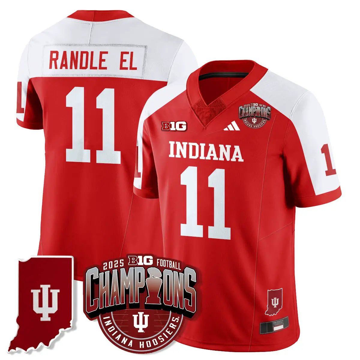 IND Vapor Limited Football Jersey - Big 10 Champions by Indiana Hoosiers