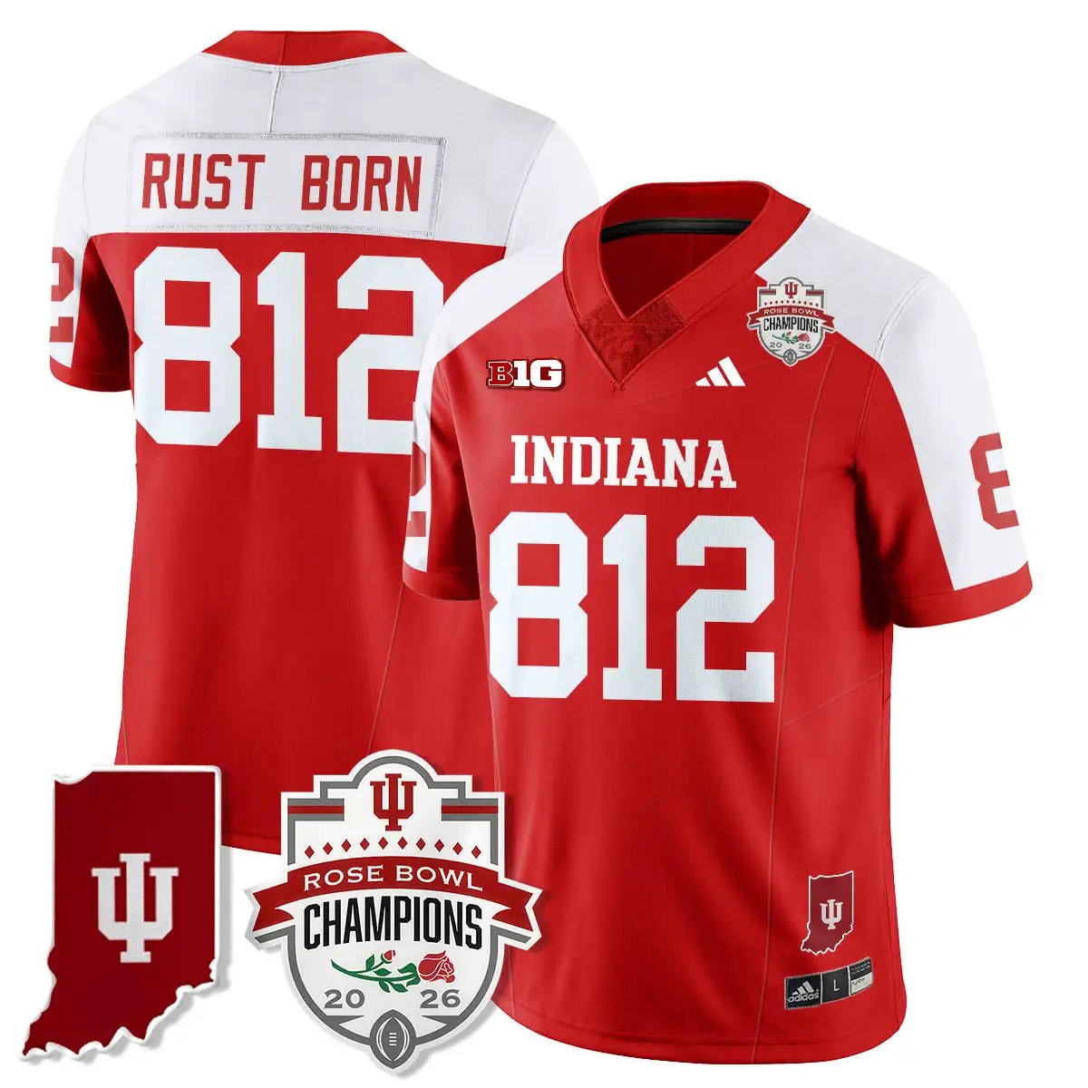 IND Vapor Limited Football Jersey - Rose Bowl Champions by Indiana Hoosiers