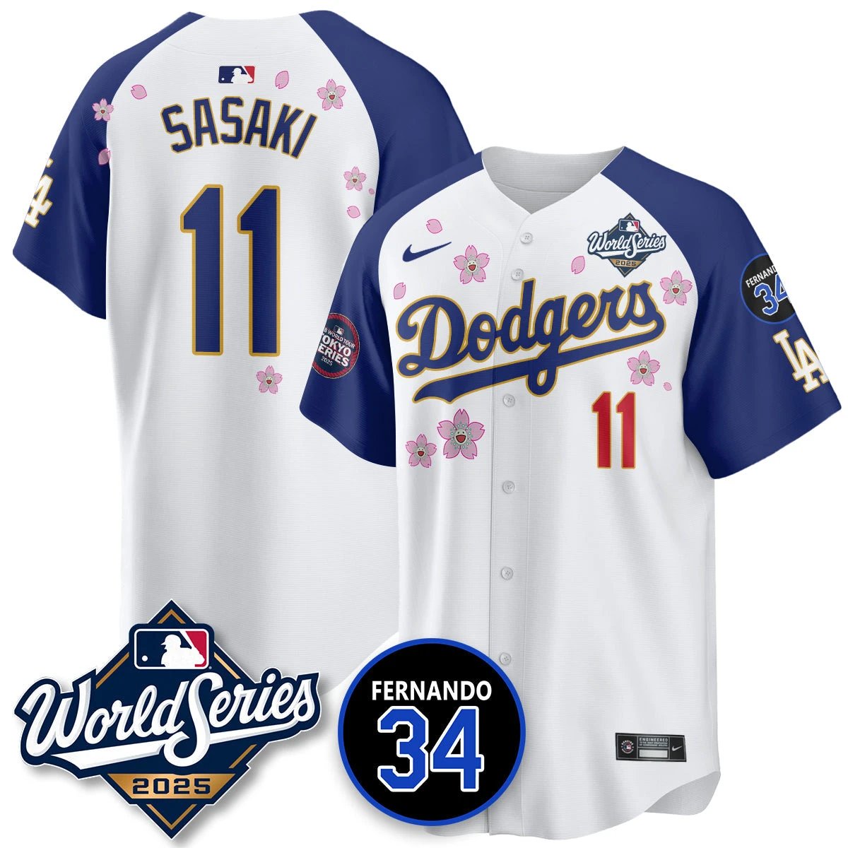 Los Angeles Dodgers Tokyo Series 2025 NL Champions Jersey - All Stitched by Los Angeles Dodgers