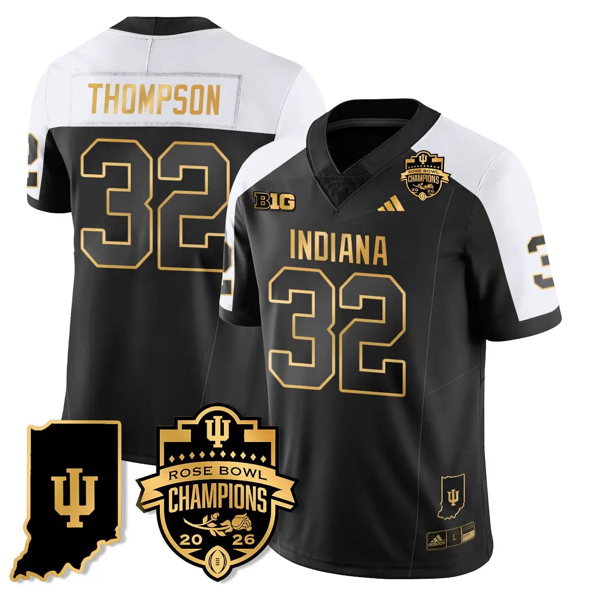 IND Vapor Limited Football Gold Jersey - Rose Bowl Champions by Indiana Hoosiers