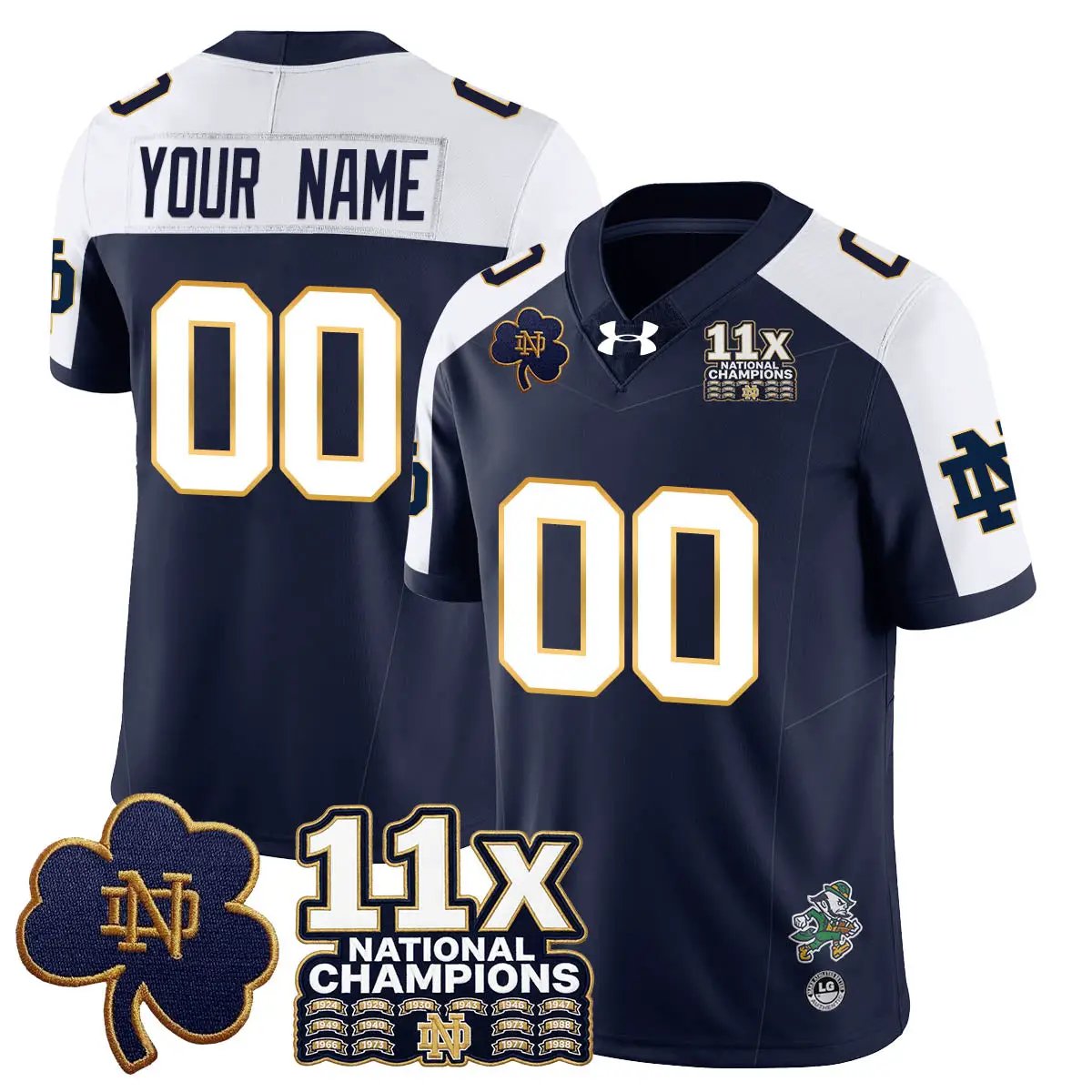 ND 11x-Time National Champions Vapor Limited Jersey by Notre Dame Fighting Irish