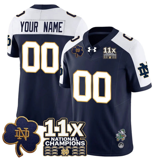 Custom ND 11x-Time National Champions Vapor Limited Jersey by Notre Dame Fighting Irish