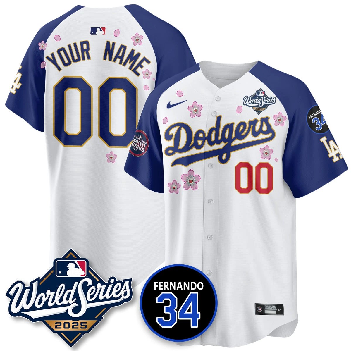 Los Angeles Dodgers Tokyo Series 2025 NL Champions Jersey - All Stitched by Los Angeles Dodgers