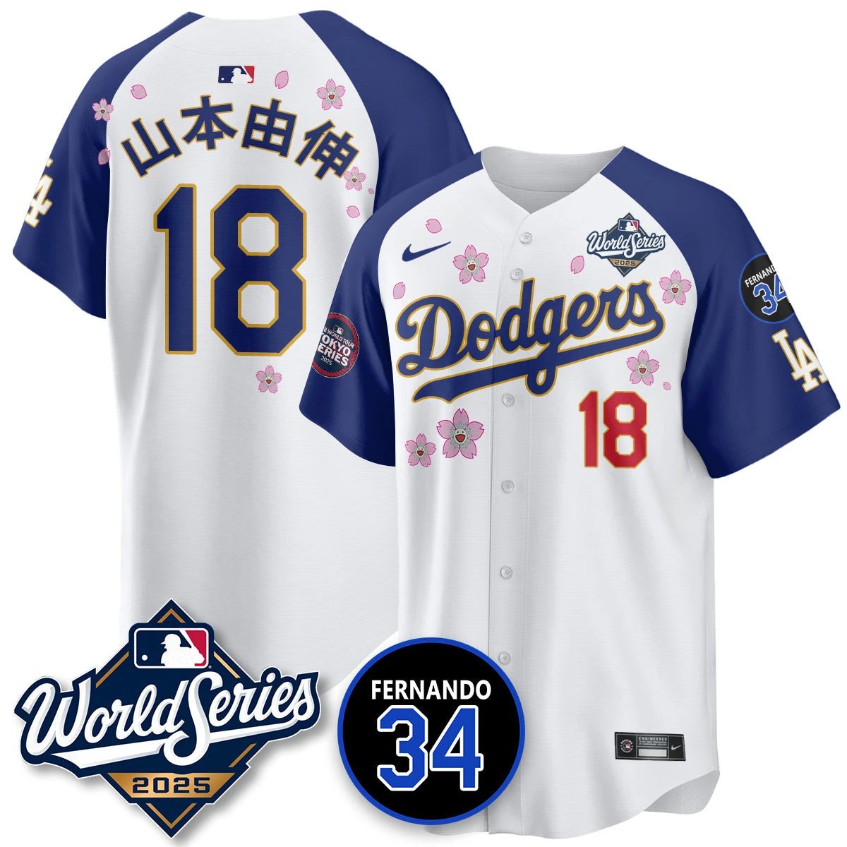 Los Angeles Dodgers Tokyo Series 2025 NL Champions Jersey - All Stitched by Los Angeles Dodgers