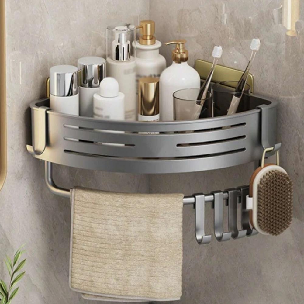 Aluminum Corner Shower Caddy Rack by Casa & Beyond