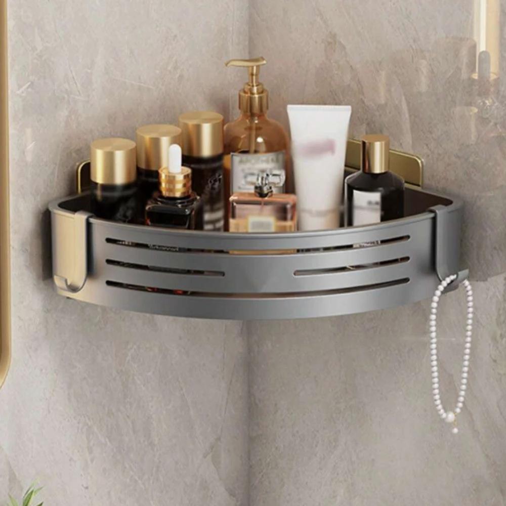 Aluminum Corner Shower Caddy Rack by Casa & Beyond