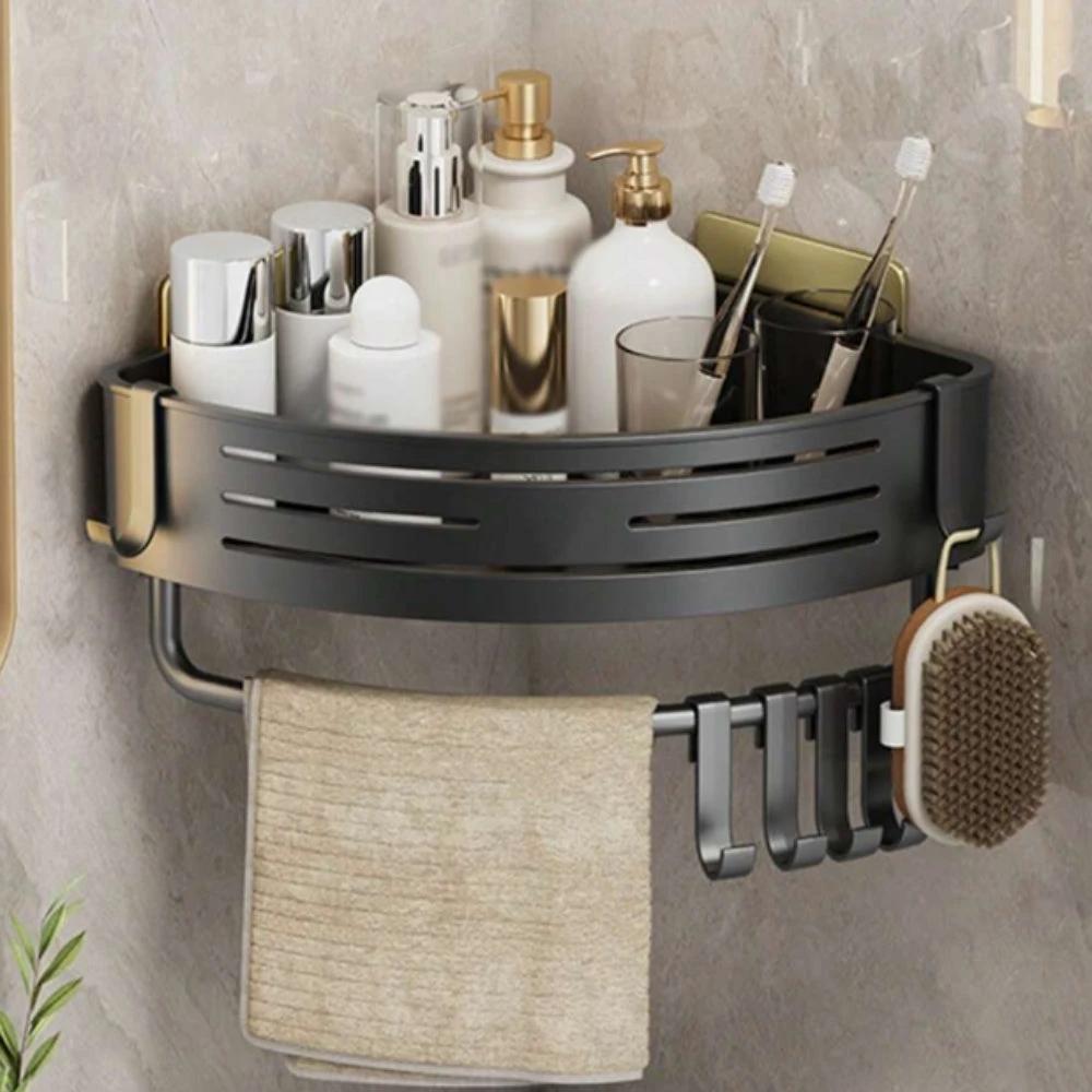 Aluminum Corner Shower Caddy Rack by Casa & Beyond