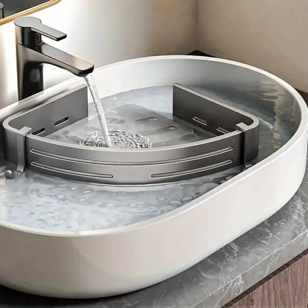 Aluminum Corner Shower Caddy Rack by Casa & Beyond