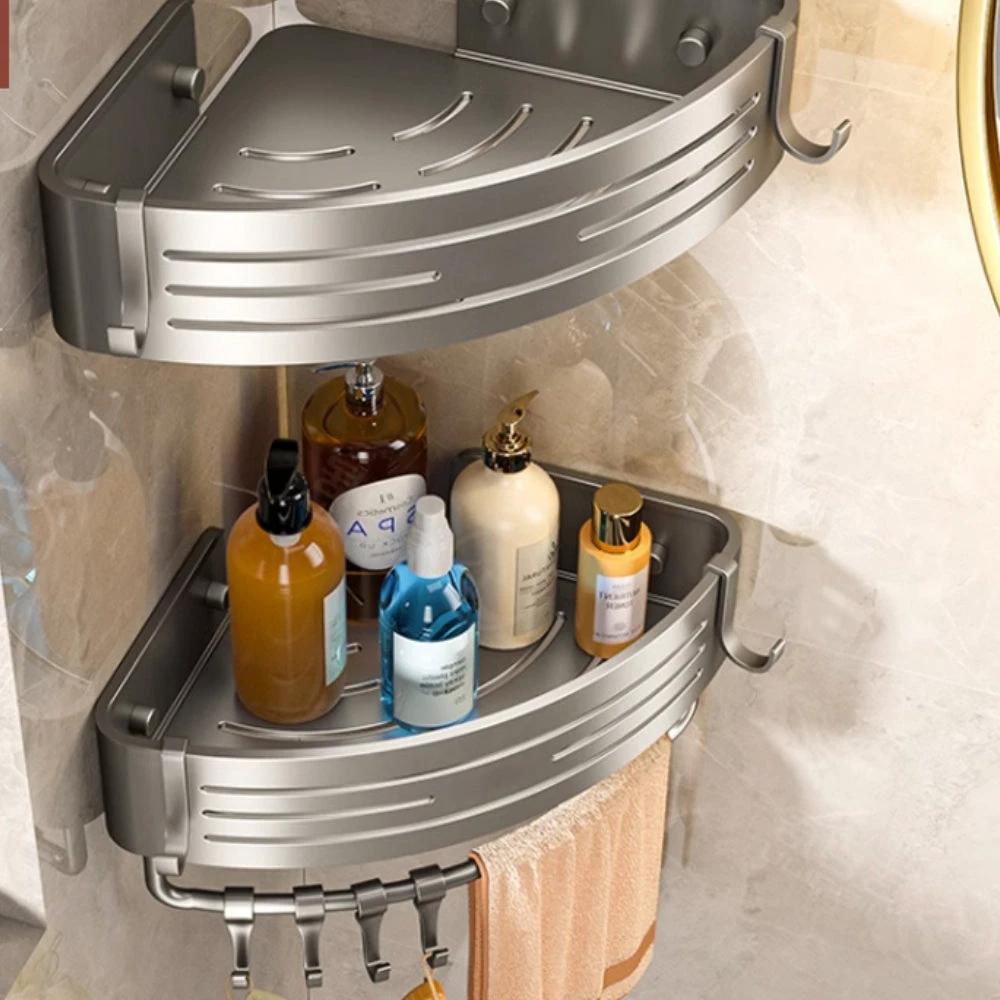 Aluminum Corner Shower Caddy Rack by Casa & Beyond