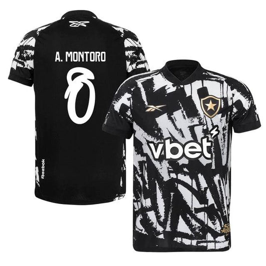 Alvaro Montoro #8 Botafogo 2025-26 Fourth Jersey – Black by Soccer Jersey