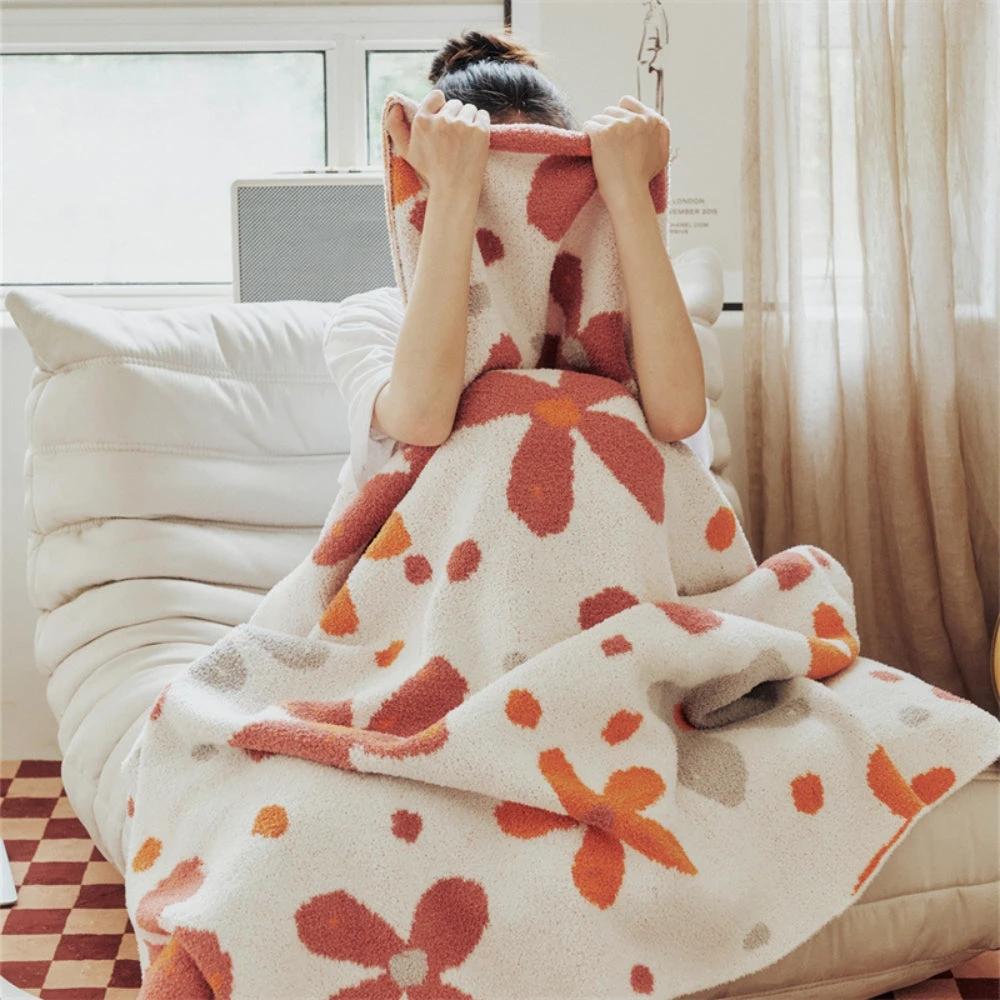 Alvian Floral Soft Knit Throw Blanket by Casa & Beyond
