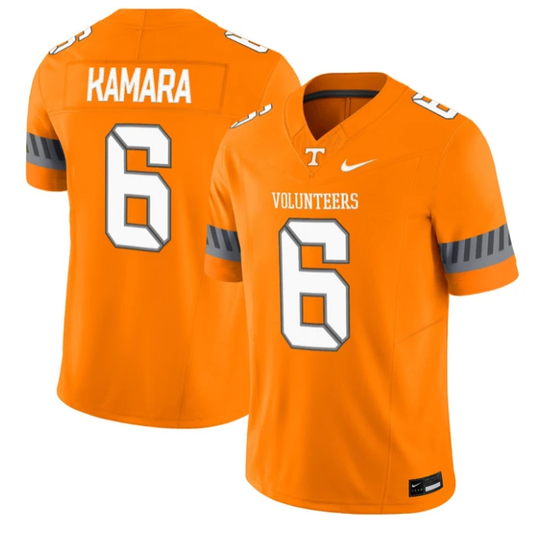 Alvin Kamara Jersey #6 Tennessee Vols 2025 Smokey Grey Series Stitched Orange by NCAA Football Jersey