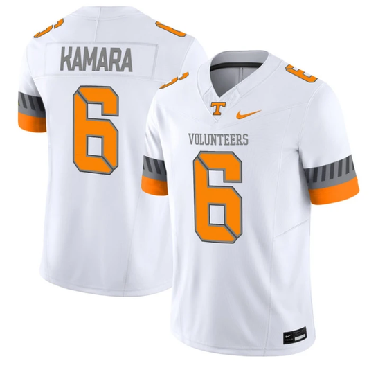 Alvin Kamara Jersey #6 Tennessee Vols 2025 Smokey Grey Series Stitched White by NCAA Football Jersey