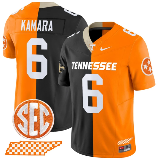 Alvin Kamara Jersey #6 Tennessee Volunteers Split Vapor Football Stitched by NCAA Football Jersey