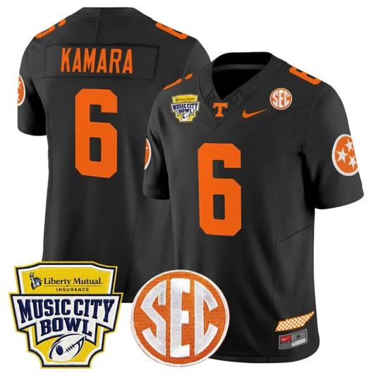 Alvin Kamara Jersey #6 Tennessee Vols 2025 Music City Bowl Stitched by My Store NCAA Football Jerseys