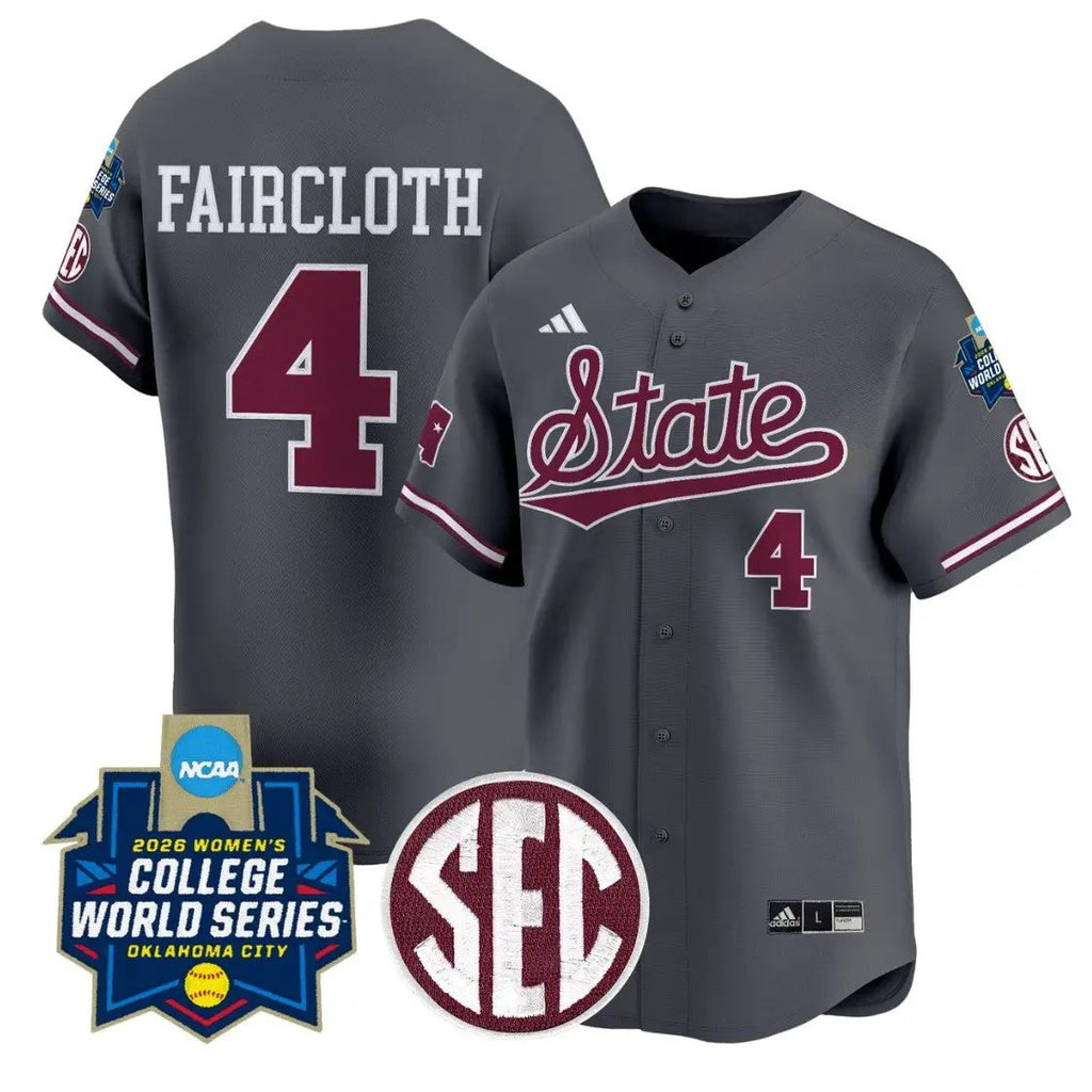 Alyssa Faircloth Jersey #4 State Softball 2026 World Series Stitched by My Store