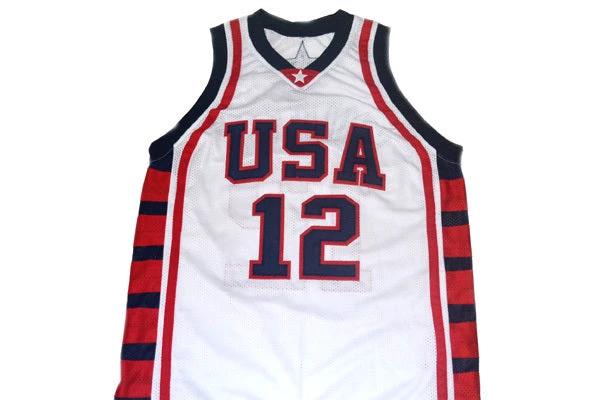 Amare Stoudemire Jersey #12 Team USA Basketball White by My store basketball