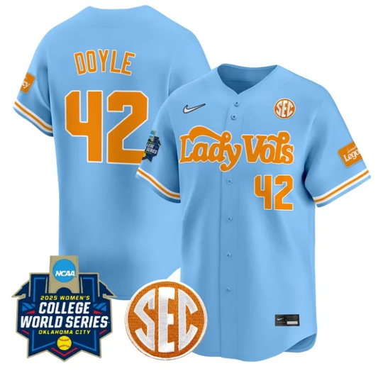 Amayah Doyle Jersey #42 Tennessee Volunteers Softball 2025 World Series Stitched Blue by My Store