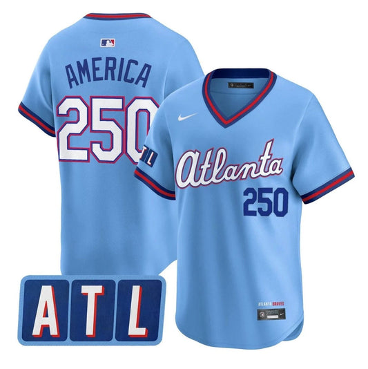 America Jersey #250 Atlanta Braves 2026 City Connect Premier Stitched by My Store