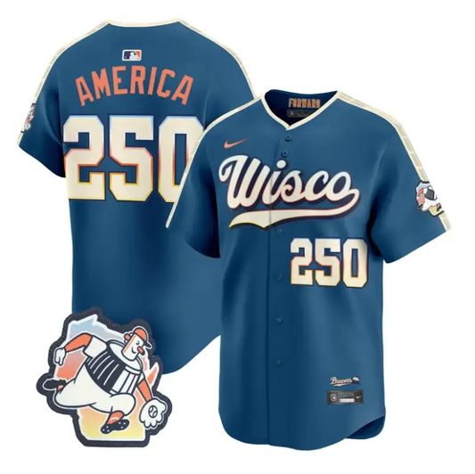 America Jersey #250 Milwaukee Brewers 2026 City Connect Premier Stitched by My Store