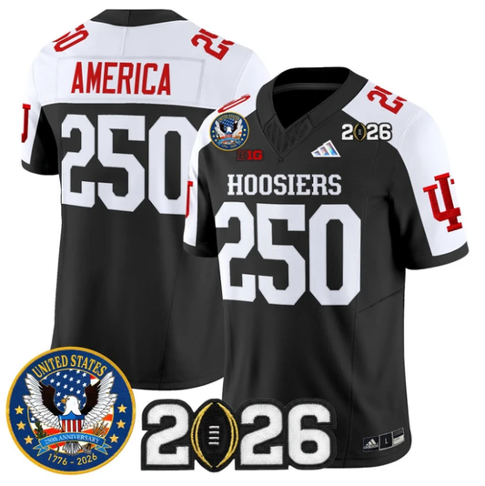 AmericaJersey #250 Indiana Hoosiers United States 250th 2026 Stitched by My Store NCAA Football Jerseys